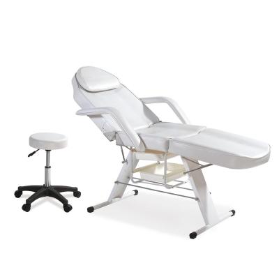 China Contemporary White Foldable Beauty Massage Spa Facial Tattoo Bed Chair for sale