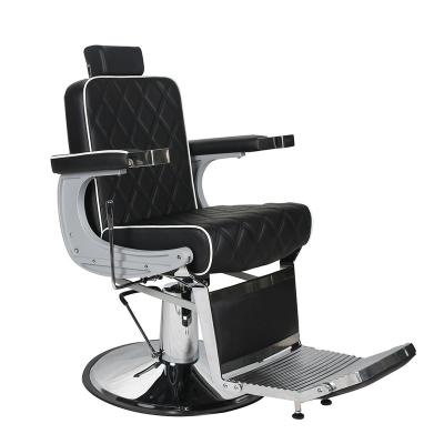 China EUROPEAN popular black barber salon furniture for beauty salon for sale