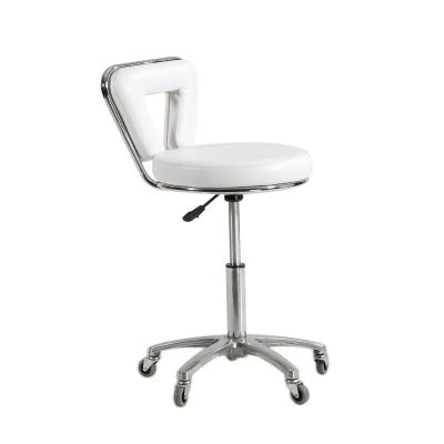 China Modern White Adjustable Nail Massage Salon Beauty Chair Facial Stool for sale