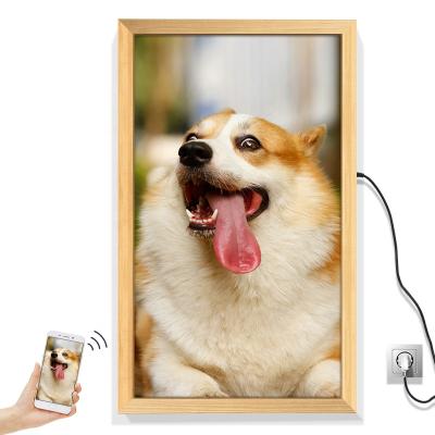 China 32 inch remote control automatic photo canvas home electronic digital photo frame and video game for sale