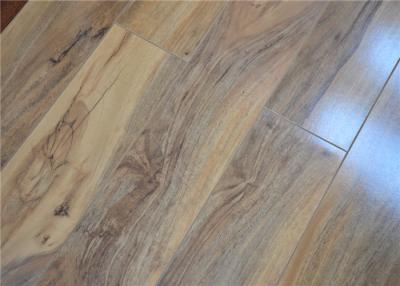 China Noise Proof Home High Gloss Laminate Flooring with V Groove Installation Directly for sale