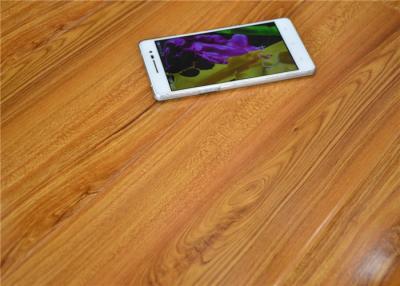 China 12mm High Gloss Engineered Teak Natural Wood Floor Resist Abrasion for sale