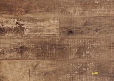 China Distressed Floating House Laminate Flooring , 12mm EIR Laminate Flooring for sale