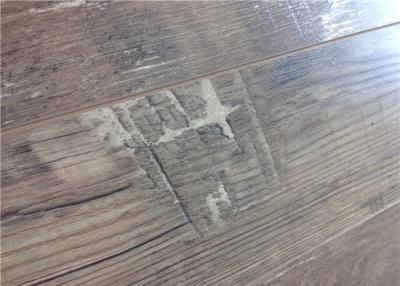 China 8mm V Texture Laminate DIY Concrete Floors , Floating Oak Wood Flooring Glueless for sale