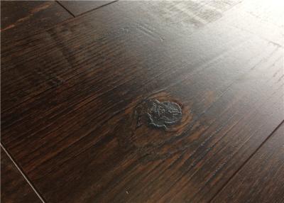 China Black EIR Waterproof Wood Laminate Flooring , Glueless DIY Laminate Floor for sale