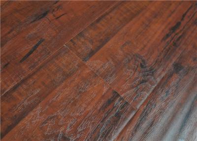 China Cereza Handscraped que suela laminado apenado madera AY001 de alta densidad de la cerradura del tecleo en venta