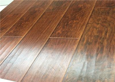 China Dé a suelo laminado apenado DIY raspado el cartabón de caoba de madera AC4 U en venta