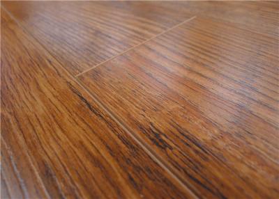 China Classic 8mm 12mm Middle Embossed V Groove Laminate Flooring AC3 High Density for sale