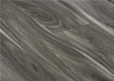 China Multi-length Gray V Groove Laminate Flooring Boards with Easy Click Acacia Engineered for sale