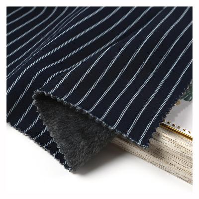 China Elastic Stripe Good Pill Printed Fleece Spandex Super Soft Fabric Comfortable Anti Pill Velvet Fabric Hand Feel Printed Velvet For Clothes Hom for sale