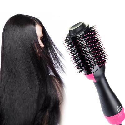 China Waterproof.Fast Drying Fast High Heat Comb One Step Electric Hair Dryer Hair Straightener Brush for sale