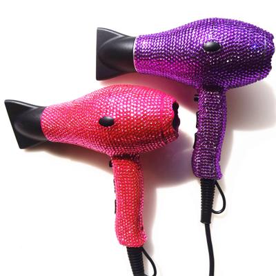 China Factory Hot Sale Foldable Crystal Hair Dryer Professional Crystal In Stock for sale