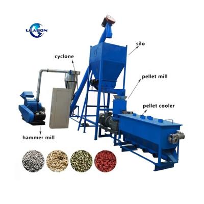 China Fully Automatic Animal Feed Pellet Production Line Poultry Feed Processing Machinery for sale