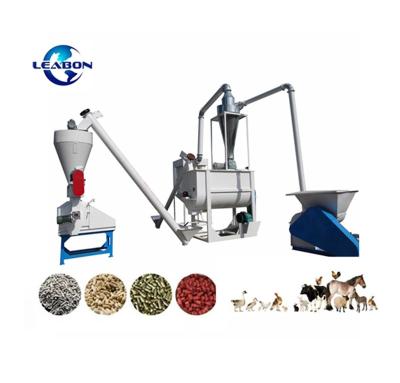 China High efficiency low cost poultry farm equipment rabbit sheep feed pellet making line for sale for sale