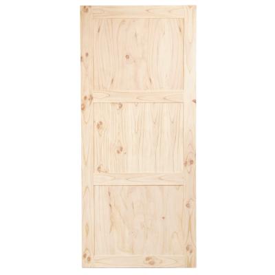 China Hotel Freestanding Prefab Home Bedroom Sound Insulation Paint Villa Barn Doors Modern Wood Slab Door for sale