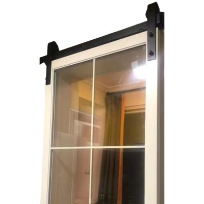 China Fire Protection Sliding Barn Doors Exterior Door Hardware Double Cabinet Ceiling Mount for sale