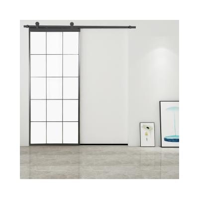 China 2022 new design aluminum frameless interior silent sliding door waterproof for sale