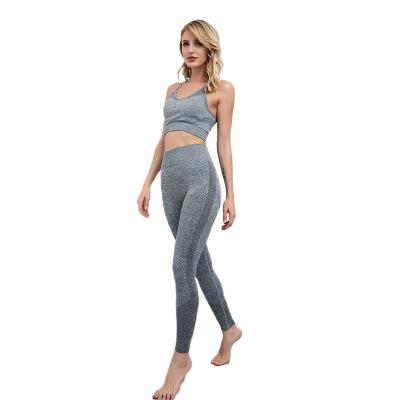 China Factory Price Women's Breathable Gym Clothes Yoga Equipments Sweating And Breathable Yoga Set Workout Clothes for sale