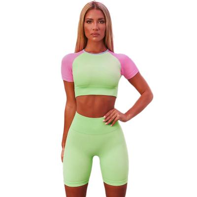 China Breathable Factory Wholesale Custom Yoga Clothes Sweating And Breathable Activewear Sets For Women Fitness Clothes for sale