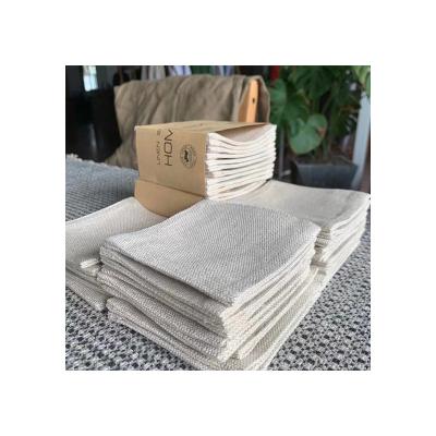 China Factory Wholesale Jute Square Linen Cloth Kitchen Empty Cup Coaster for sale