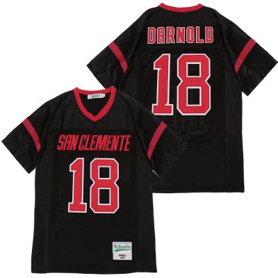 China Wholesale Mens Breathable Sam Darnold #18 All Name Number S-3XL American Football Jersey Stitched for sale