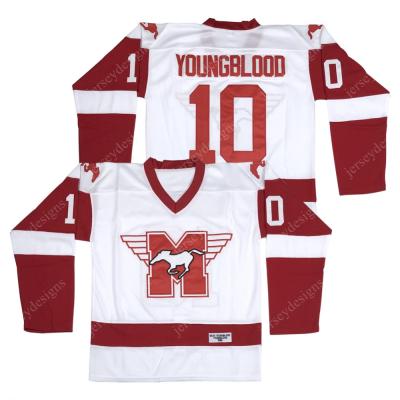 China Shirts & Tops Wholesale Men's Dean YoungBlood 10 Hamilton Mustangs 1986 Movie Ice Hockey Tank Top Stitched S-3XL for sale