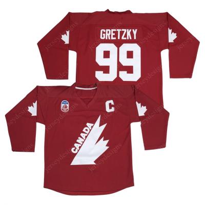 China Shirts & Tops Wholesale Gretzky 99 Labatt Team Men's Canada Cup Ice Hockey Tank Top Pitched S-3XL for sale