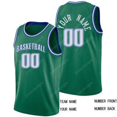 China Wholesale Breathable Sublimation Basketball Tank Tops Uniform Customize Mesh Basketball Wear Blue Black White Green Tank Tops for sale