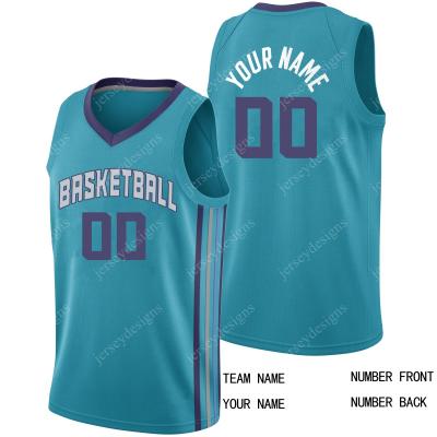 China Breathable Wholesale Custom Embroidered NO Stithced Customized Mens Basketball Tank Tops for sale