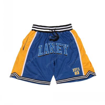 China Wholesale Blue Mens Laney #23 Bucs Breathable Basketball Shorts Sports Pants Stitched S-XXL Good Quality for sale