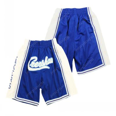 China Wholesale Mens LA Crenshaw Breathable Basketball Shorts Sports Pants Stitched S-2XL for sale