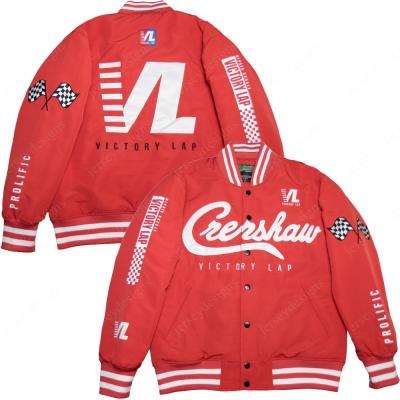 China Crenshaw Victory Lap Cover Hip Hop Rap Mens Sports Baseball Jackets Color QUICK DRY Quilted USA Size S-XXL for sale