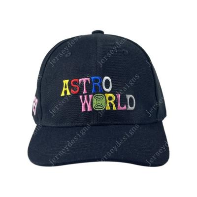 China JOINT Astro World Embroidered Snapback Hat 23 La Flame Hip Hop Rap Baseball Cap Stitched for sale