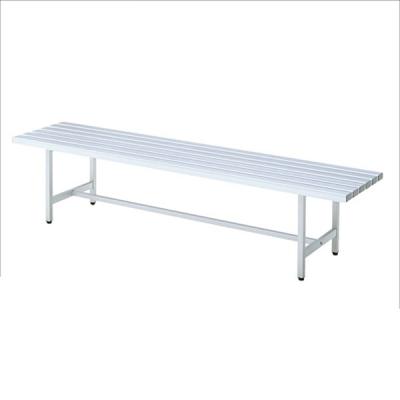 China Modern Durable Sturdy Aluminum Bench Outdoor Public Backless Chair for sale