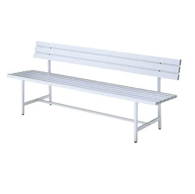 China Modern Durable Sturdy Aluminum Bench Outdoor Public Backless Chair for sale