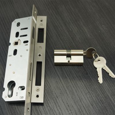 China UNIT Profile Door Magnetic Lock Euro Magnetic Lock Cylinder Package MG9210-35 2PCS SET for sale