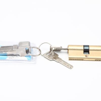 China Good Price Zinc Alloy Door Lock Cylinder 60mm Aluminum + Brass 70mm for sale