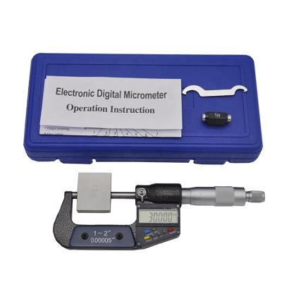 China 0-25-50-75-100mm Chrome Plated Electronic Micrometer 122 Outer Diameter Micrometer Digital Micrometer for sale