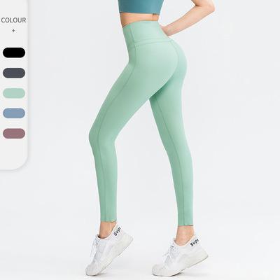 China 2021 New High Waist Hip Lift Wholesale Hip Lift Fitness Fashion Women's Yoga Pants Breathable Tight Pants for sale