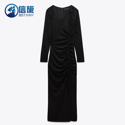 China Elegan 2022 Newest Abaya Ladies Anti-Static Sexy Party Prom Long Evening Dresses Sweater Dress for sale