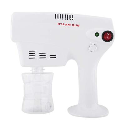 China Professional Anti-hair Removal LED Light Alcohol Mist Spray Gun Blue Electric Nano Hair Spray Gun for sale