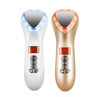 China Hot Cool Sonic Vibration Facial Massager Blood Vessels Removal Private Label Face Skin Care Hammer Wrinkle Remover Face Lifting Beauty Device for sale