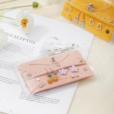 China Wholesale Custom Jewelry Bag Jewelry Bag Small Logo TPU Transparent Portable Wedding Bridesmaid Gift Ring Necklace Earring Jewelery Storage for sale