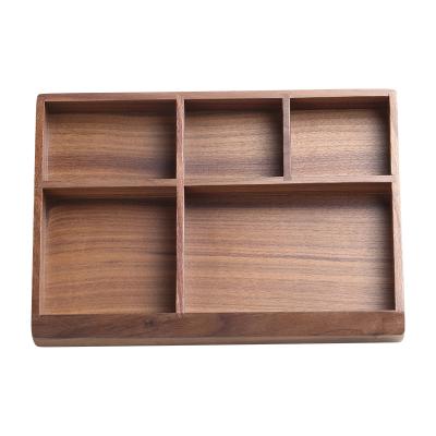 China Wooden Earring Ring Organizer Display Tray Gift Necklace Jewelry Storage Box Custom Logo Wooden Desk Drawer Jelwellery Jewelry Display Wholesale for sale