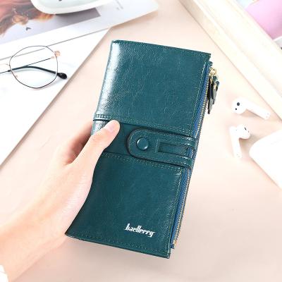 China Large capacity Korea fashion women handpurse phone bag embossed logo with metal buckle dompet wallet for sale