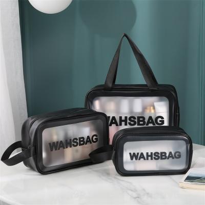 China PVC Makeup Bag Waterproof Washable Toiletry Bags Waterproof Clear Cosmetic Bag Travel For Ladies Carteras for sale