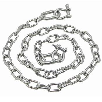 China 304/316 Stainless Steel Manufacturers Anchor Hot Selling Marine Anchor Chain For Ship Link Chain for sale