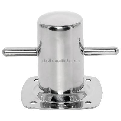 China 316 Stainless Steel Marine Mooring Bollard 316 Stainless Steel Mirror Polished Single Cross Bollard for sale