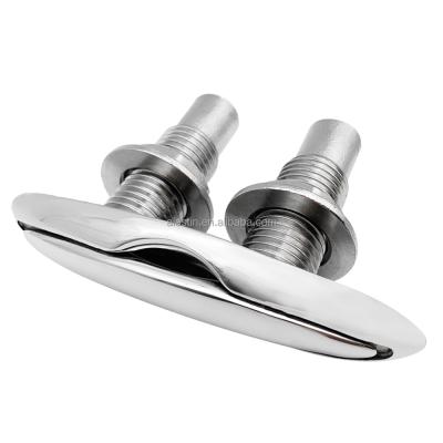 China 316 Stainless Steel Accessories High Hardware Marine Deck Cleat Precision Casting Marine Polish Boat for sale