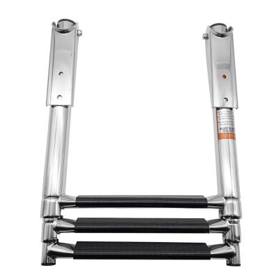 China Hot Sale 316 Stainless Steel Marine 316 Stainless Steel Boat Fold Ladder Wholesale for sale